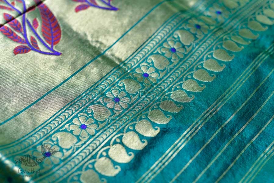 Ashaavali | अशावली ⁂ Gujarati Brocade ⁂ Silk Saree ⁂ 13