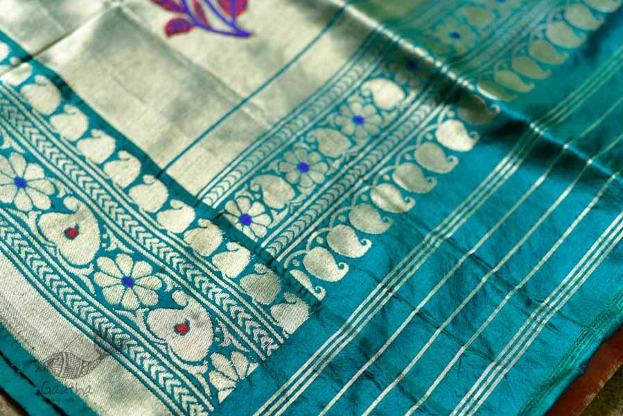 Ashaavali | अशावली ⁂ Gujarati Brocade ⁂ Silk Saree ⁂ 13