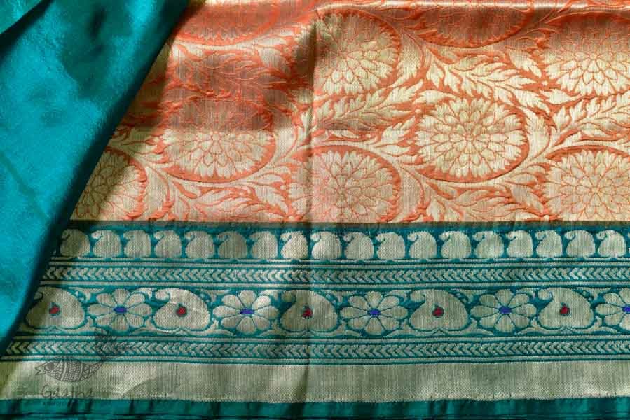 Ashaavali | अशावली ⁂ Gujarati Brocade ⁂ Silk Saree ⁂ 13