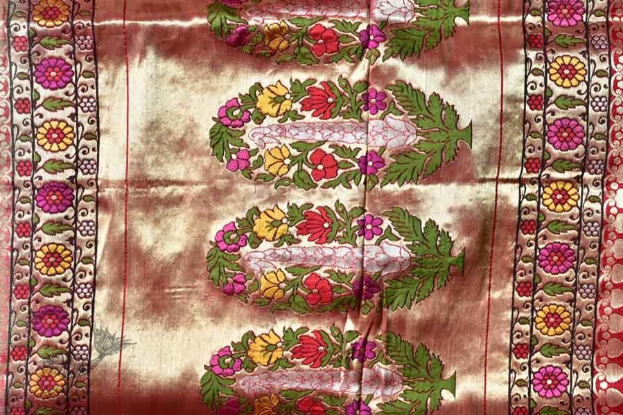 Ashaavali | अशावली ⁂ Gujarati Brocade ⁂ Silk Saree ⁂ 14