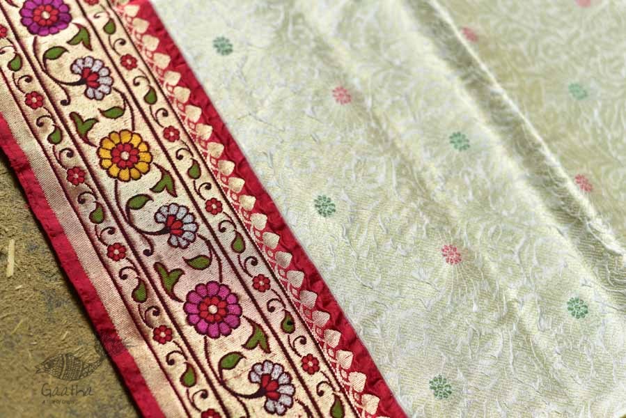 Ashaavali | अशावली ⁂ Gujarati Brocade ⁂ Silk Saree ⁂ 14