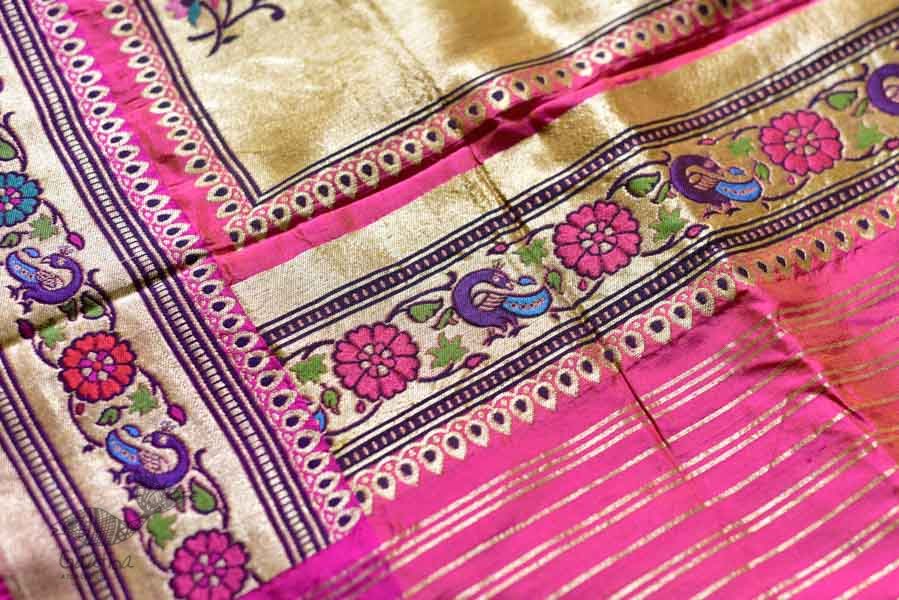 Ashaavali | अशावली ⁂ Gujarati Brocade ⁂ Silk Saree ⁂ 15