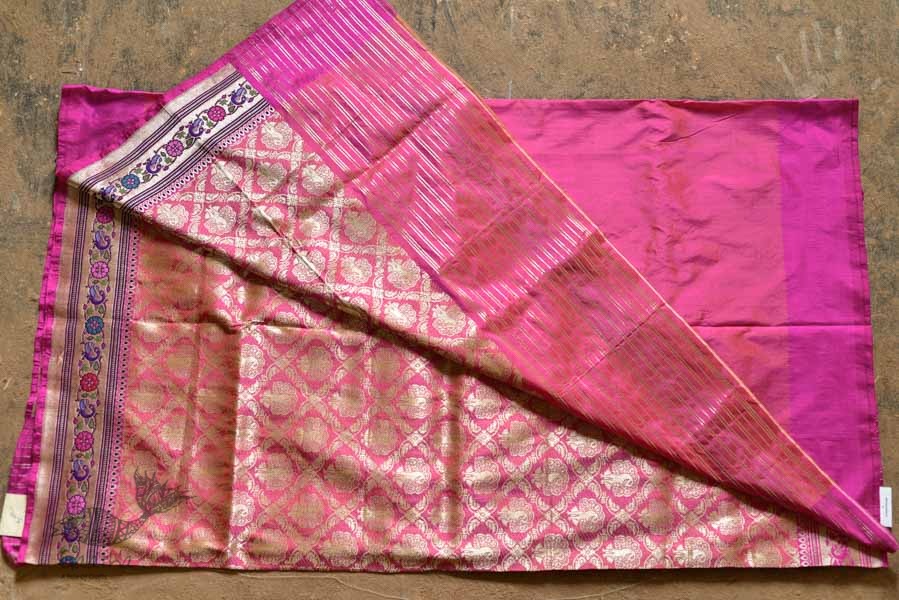 Ashaavali | अशावली ⁂ Gujarati Brocade ⁂ Silk Saree ⁂ 15