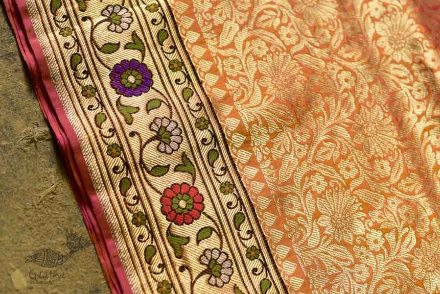 Ashaavali | अशावली ⁂ Gujarati Brocade ⁂ Silk Saree ⁂ 16