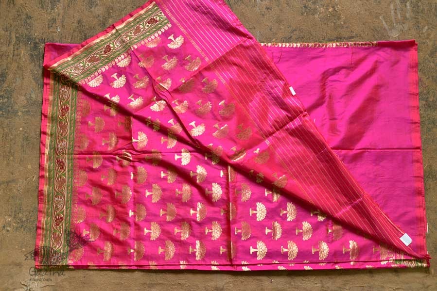 Ashaavali | अशावली ⁂ Gujarati Brocade ⁂ Silk Saree ⁂ 17