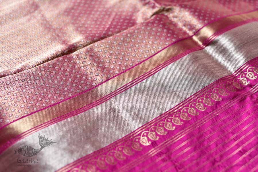 Ashaavali | अशावली ⁂ Gujarati Brocade ⁂ Silk Saree ⁂ 18