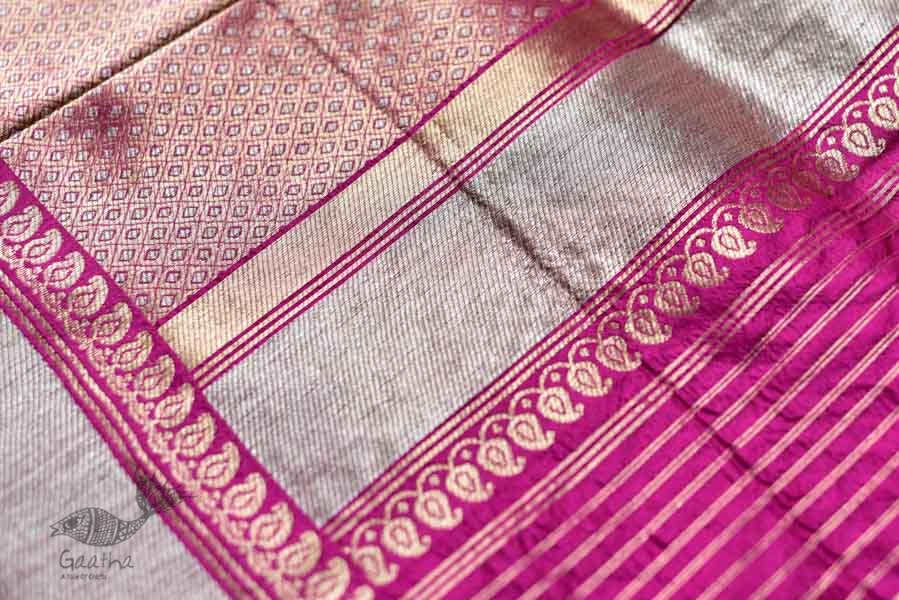 Ashaavali | अशावली ⁂ Gujarati Brocade ⁂ Silk Saree ⁂ 18