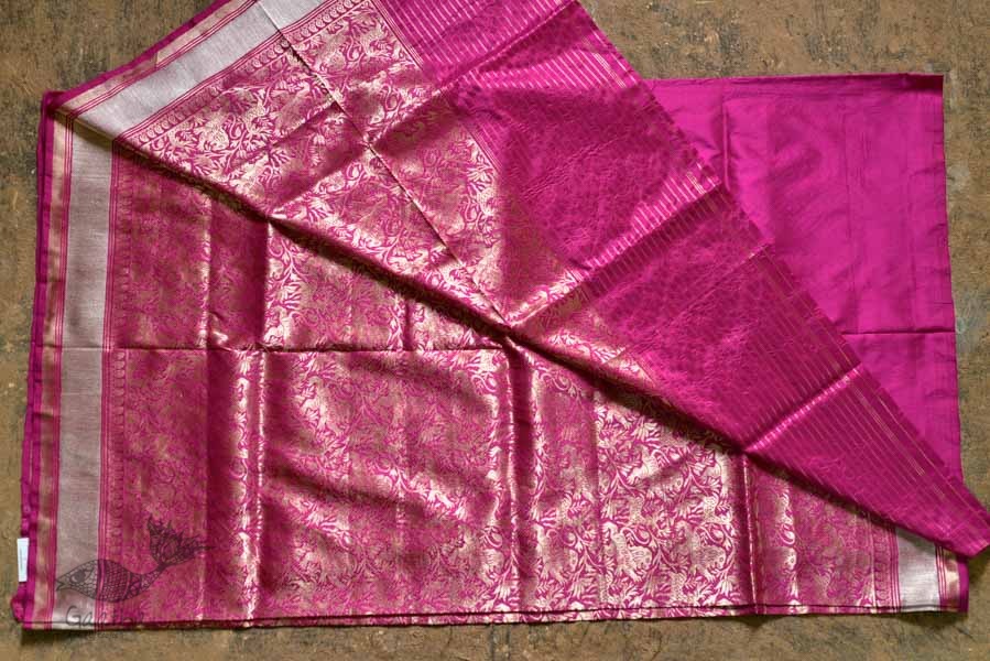 Ashaavali | अशावली ⁂ Gujarati Brocade ⁂ Silk Saree ⁂ 18