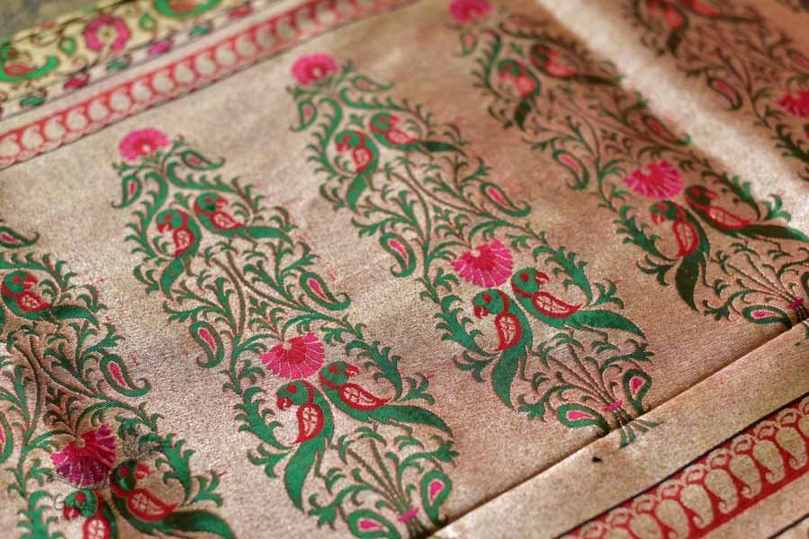 Ashaavali | अशावली ⁂ Gujarati Brocade ⁂ Silk Saree ⁂ 20