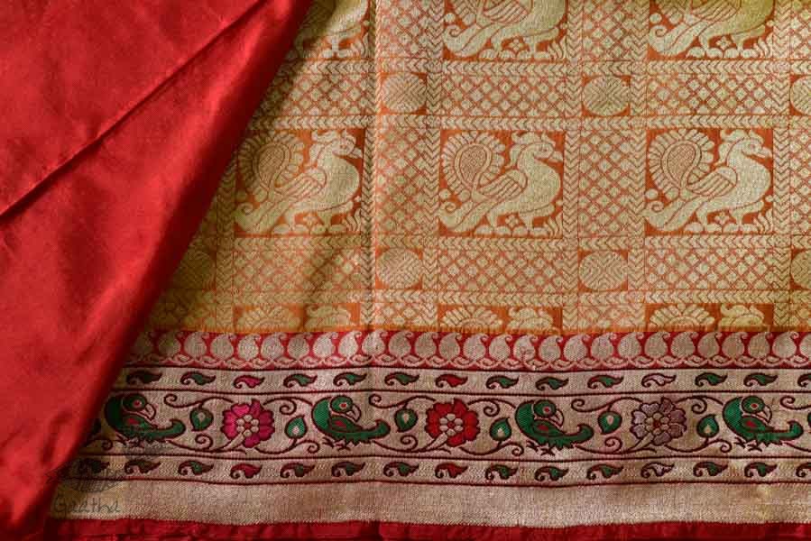 Ashaavali | अशावली ⁂ Gujarati Brocade ⁂ Silk Saree ⁂ 20