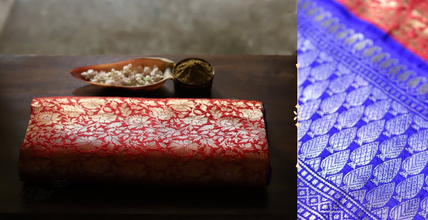Ashaavali | अशावली ⁂ Gujarati Brocade ⁂ Silk Saree ⁂ 6