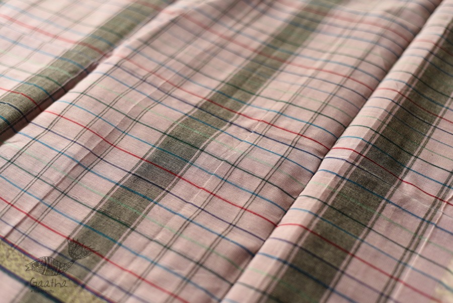 shop handloom narayanpet cotton Checks saree