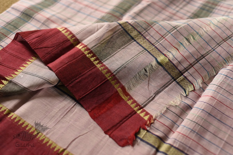 shop handloom narayanpet cotton Checks saree