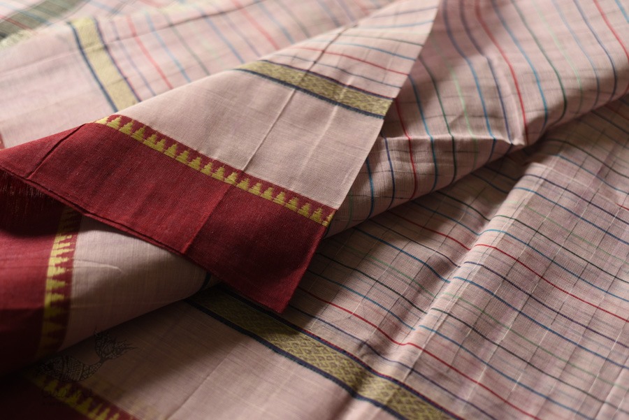 shop handloom narayanpet cotton Checks saree