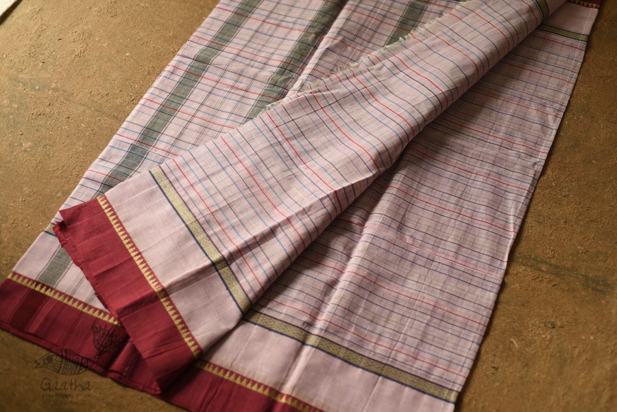 shop handloom narayanpet cotton Checks saree