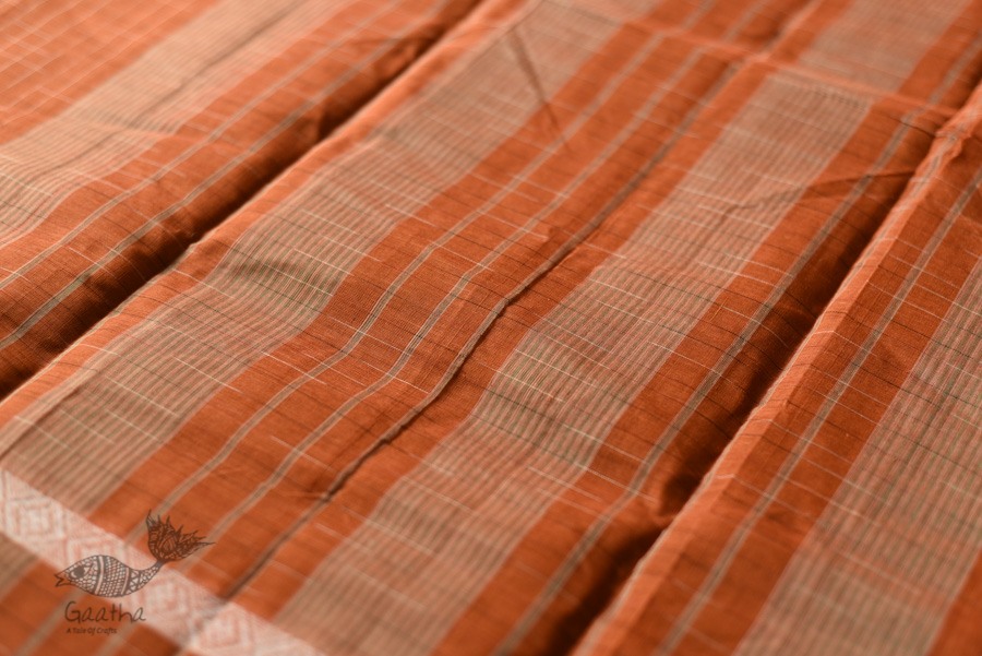 shop Narayanpet Handloom Cotton - Checks Saree