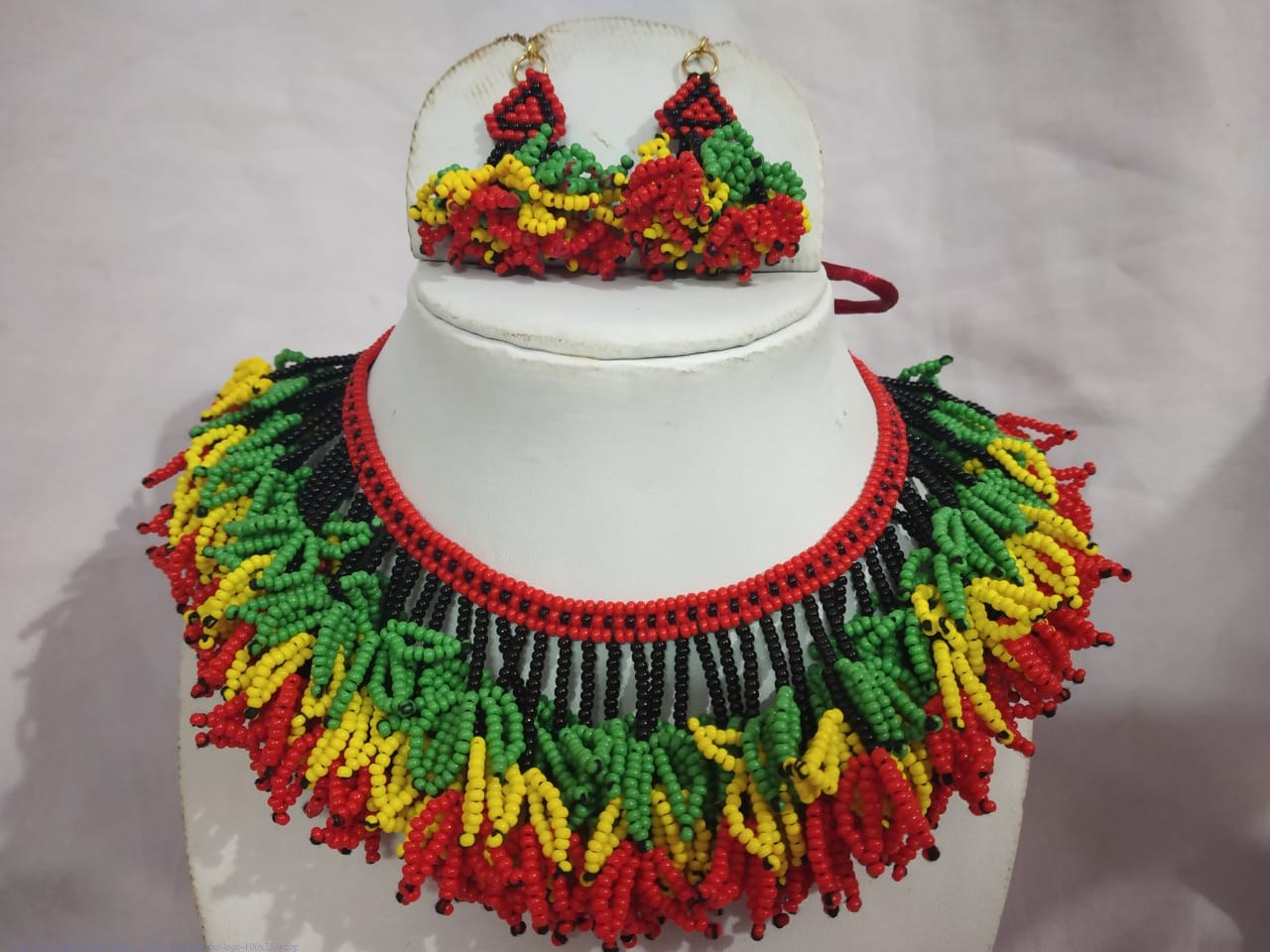 Handmade Bead jewelry ~ Designer  Necklace and earring set