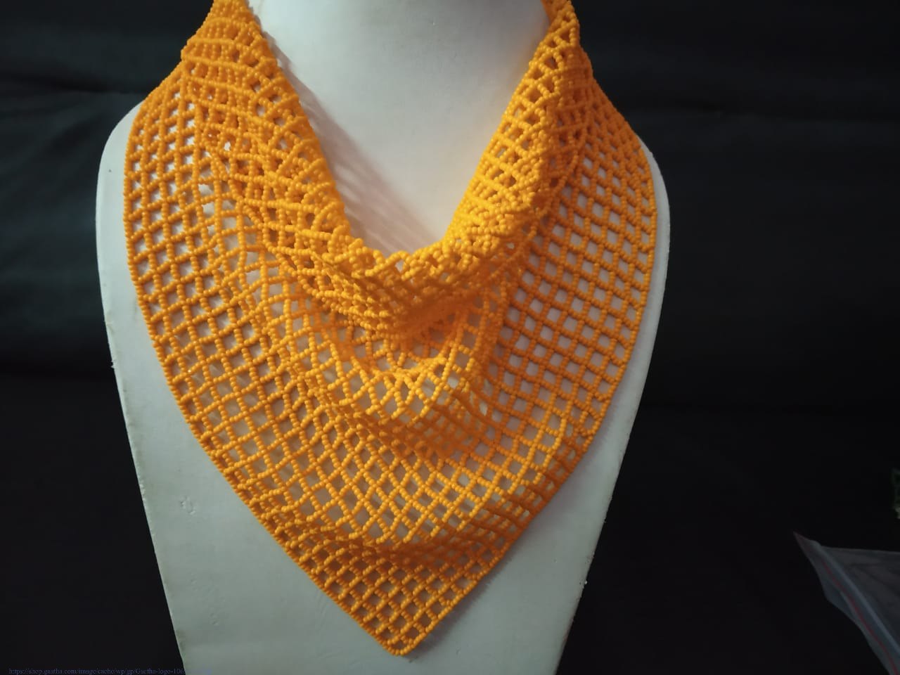 Handmade Bead jewelry ~ Yellow Necklace 
