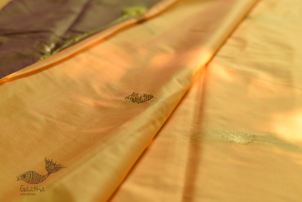 shop Cotton Silk - Woven Paithani Zari Border Saree