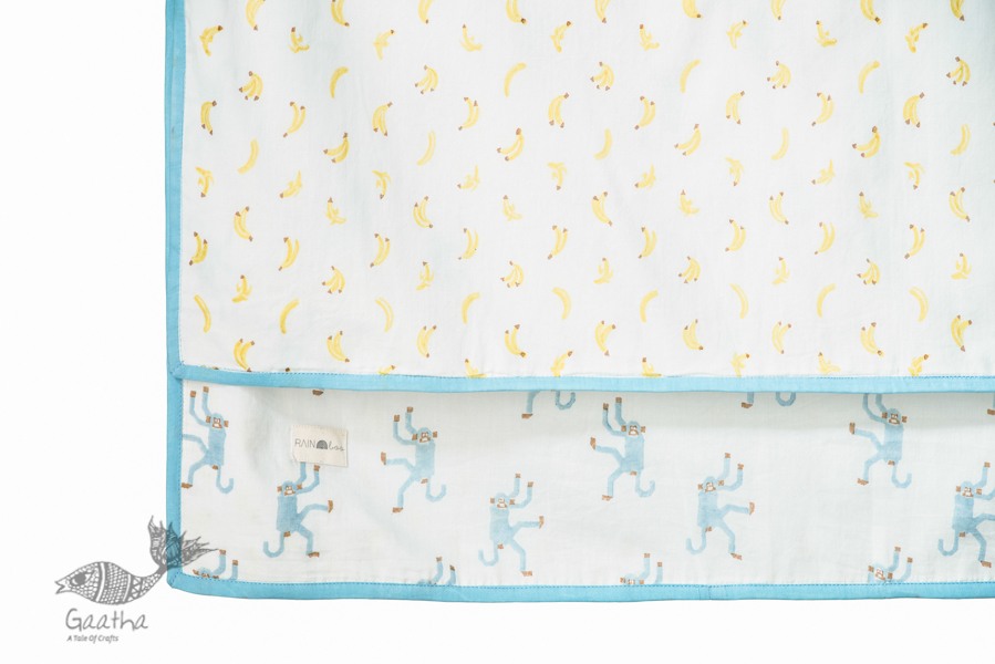 shop designer block printed baby Dohar/Blanket with soothing palettes and colors