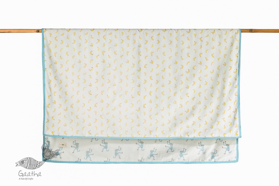 shop designer block printed baby Dohar/Blanket with soothing palettes and colors