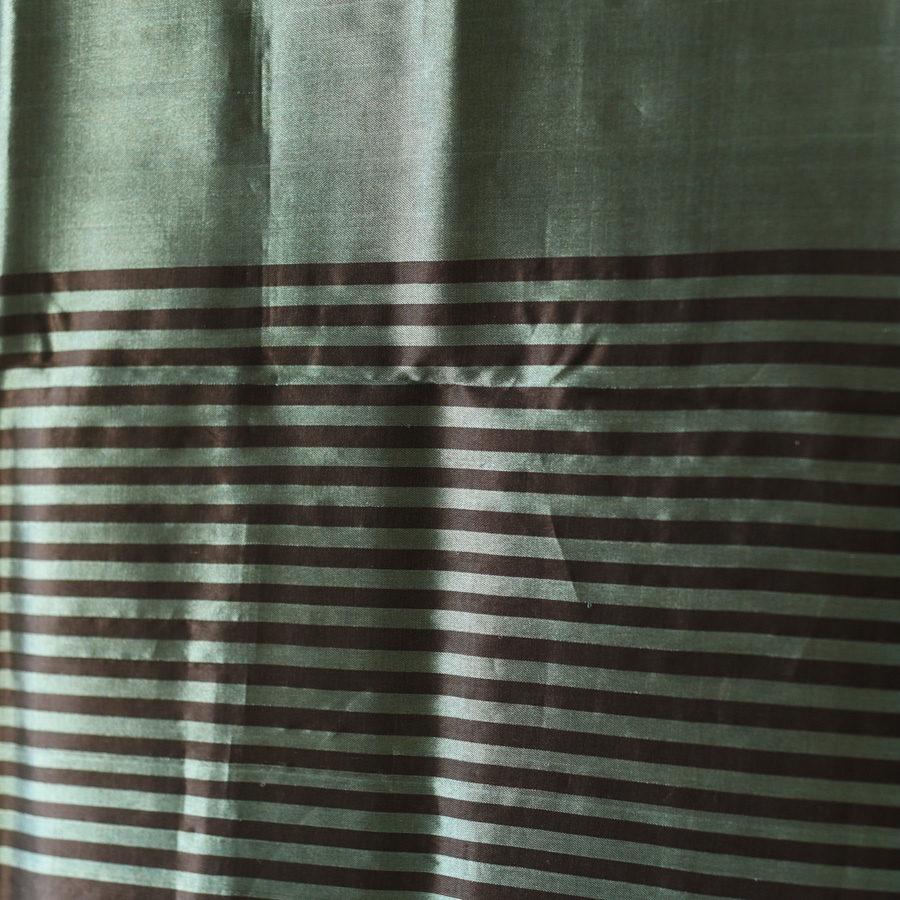 shop Maheshwari Zari Stripes - Dress Material (Top & Dupatta) - Black & Blue