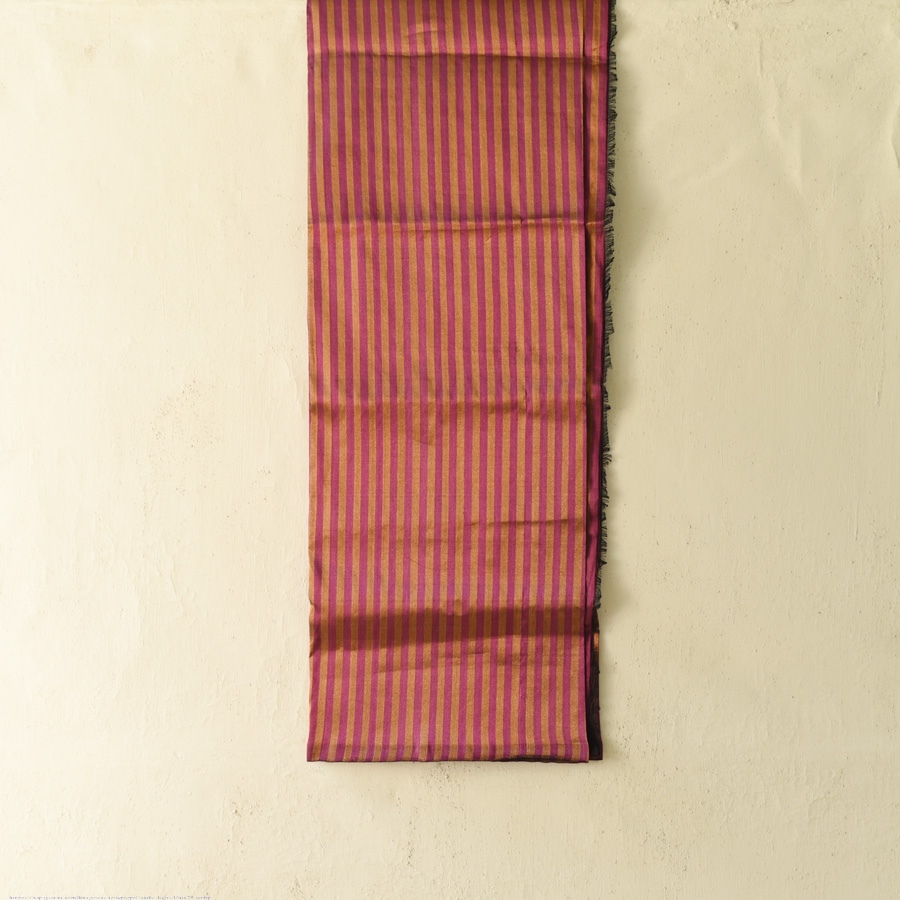 shop Maheshwari - Dress Material (Top & Dupatta) - Rani Pink & Copper