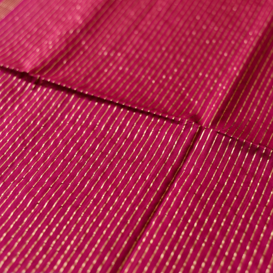 buy Handloom Rani Pink Maheshwari Silk Saree