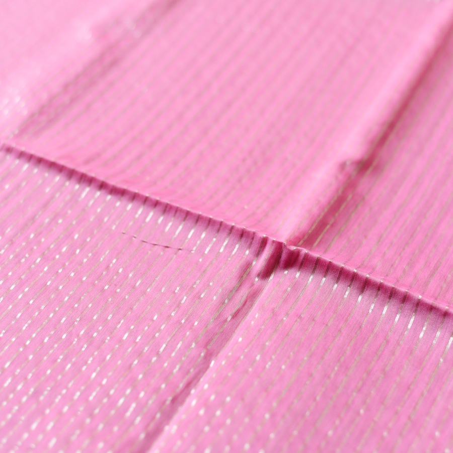 buy Handloom Maheshwari Saree ~ Red With Pink Pallu