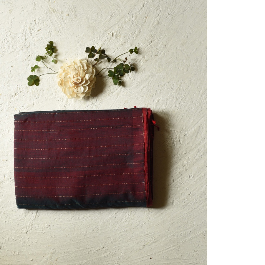 shop Maheshwari Handloom | Reversible Pure Cotton Saree - dhoop chhaon