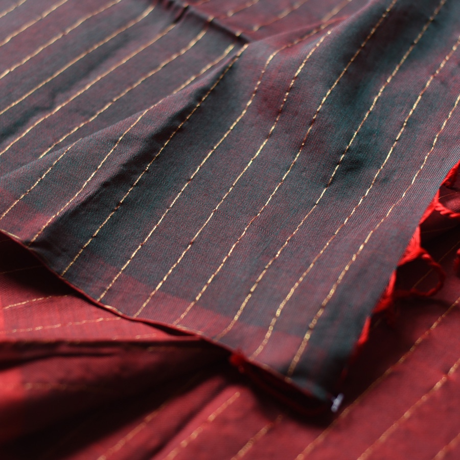 shop Maheshwari Handloom | Reversible Pure Cotton Saree - dhoop chhaon