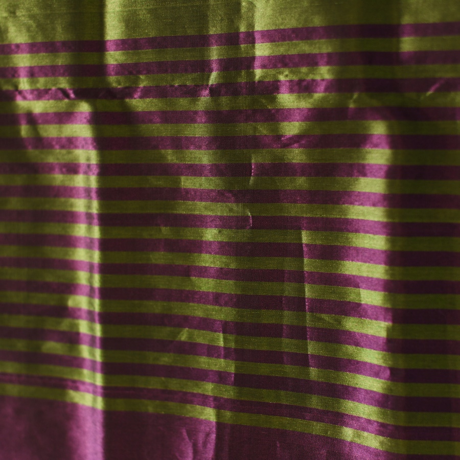 shop Maheshwari - Zari Stripes Dress Material (Top & Dupatta) - Purple & Green