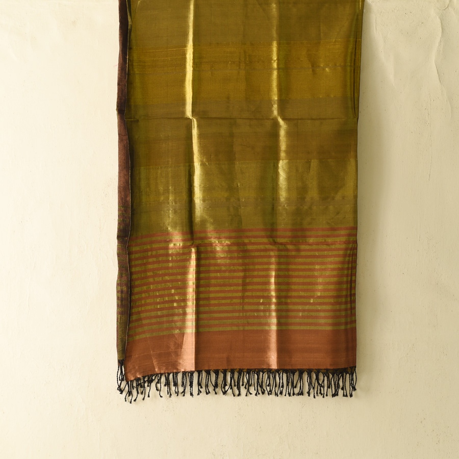 shop Handloom Maheshwari Cotton+Silk Dress Material (Top & Dupatta) 