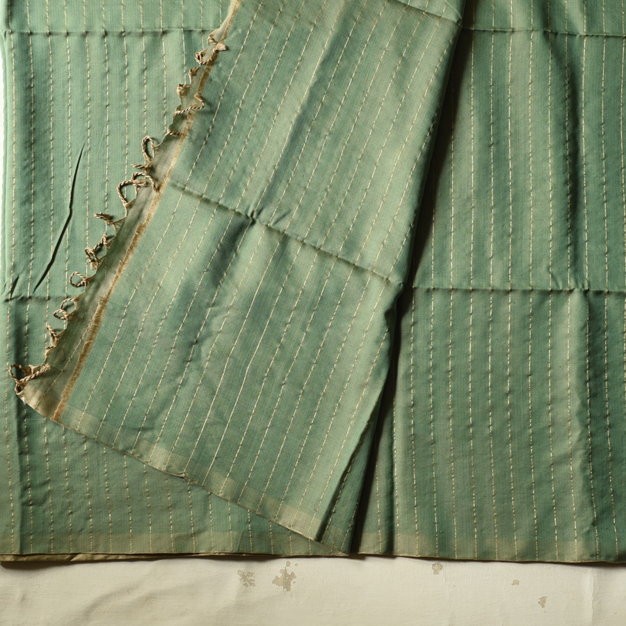 shop Maheshwari Handloom | Reversible Pure Cotton Saree -Pistachio Green 