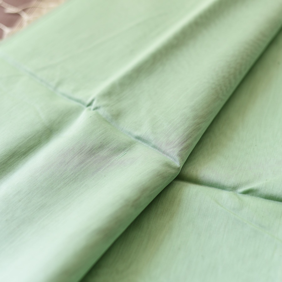 buy Zari Border Maheshwari Silk Pistachio Green Handloom Saree