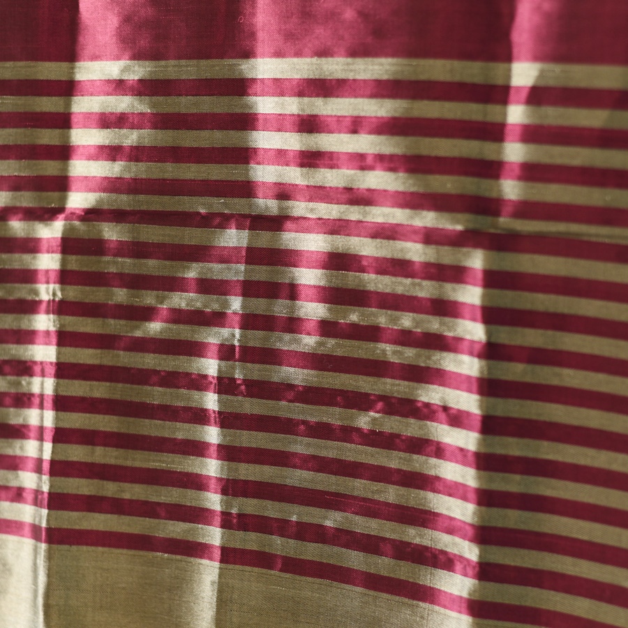 shop Maheshwari Silk Dress Material (Top & Dupatta) - Rani Pink & Silver