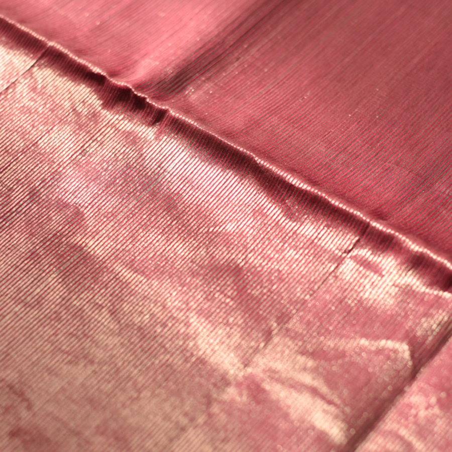 buy Handwoven Maheshwari Silk & Zari Rani Pink Saree