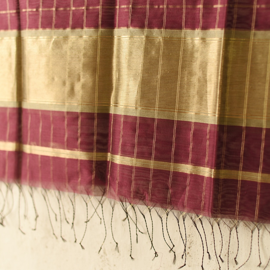 shop Maheshwari - Dress Material (Top & Dupatta) Maroon