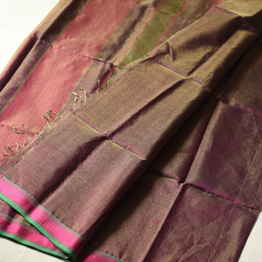 shop  Maheshwari Handloom | Resham Border Zari Checks Saree