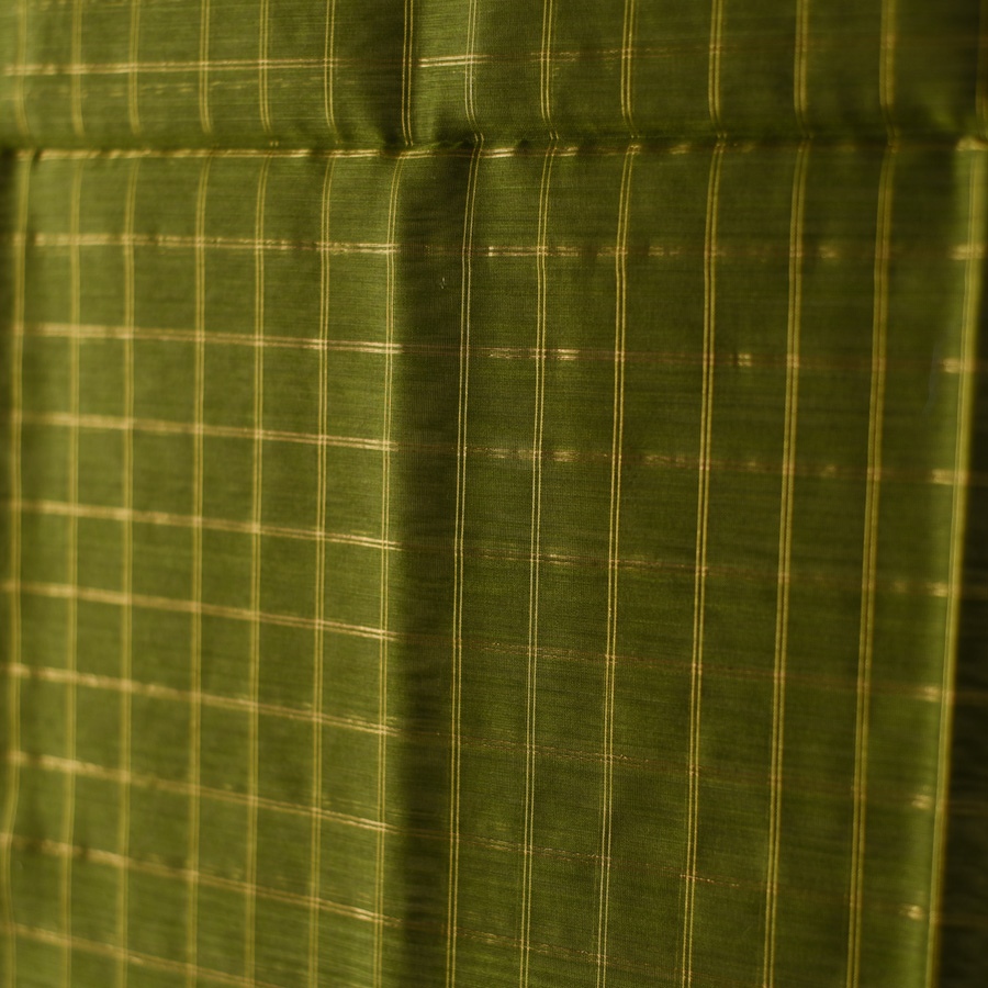 shop Maheshwari Handloom Dress Material (Top & Dupatta) - Perrot Green