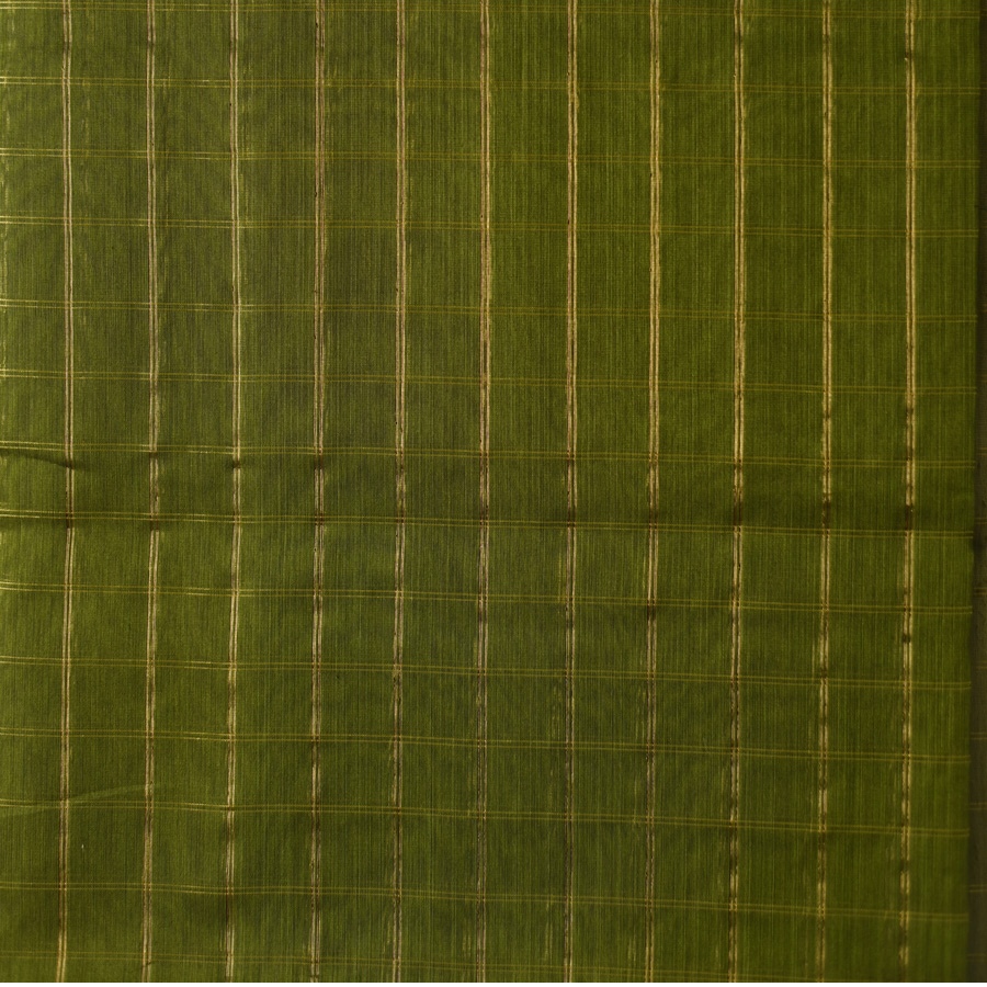 shop Maheshwari Handloom Dress Material (Top & Dupatta) - Perrot Green