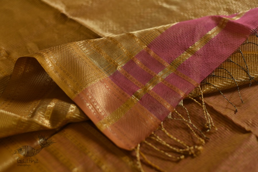 Handloom Maheshwari silk saree | Festive Look 