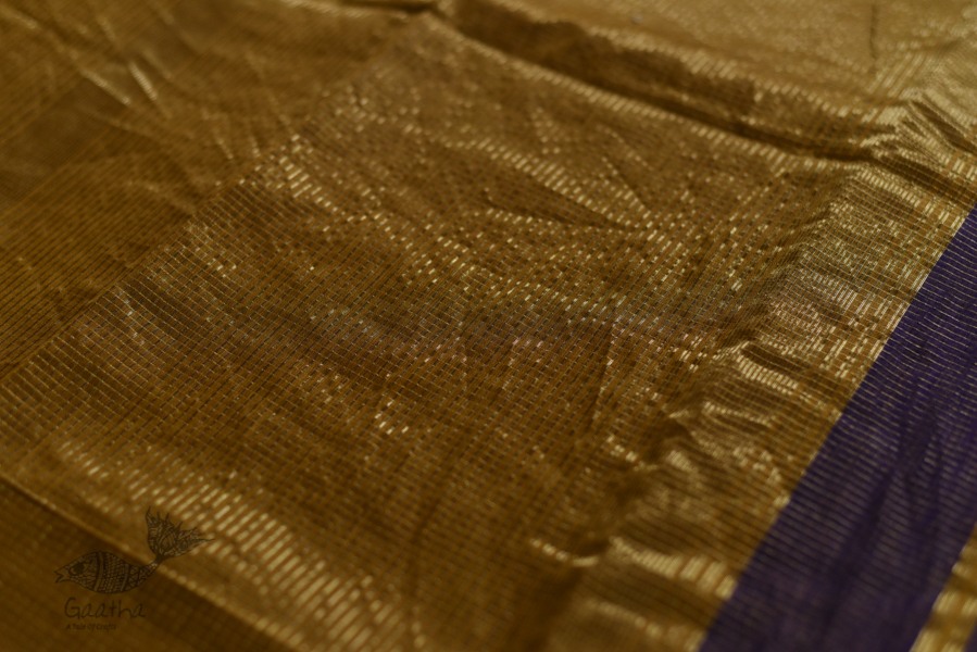 maheshwari handwoven silk violet color saree