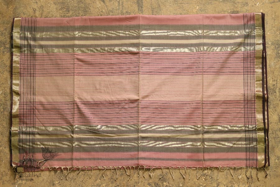 Ojovati ❢ Maheshwari ❢ Cotton Saree with Zari Border ❢ 23