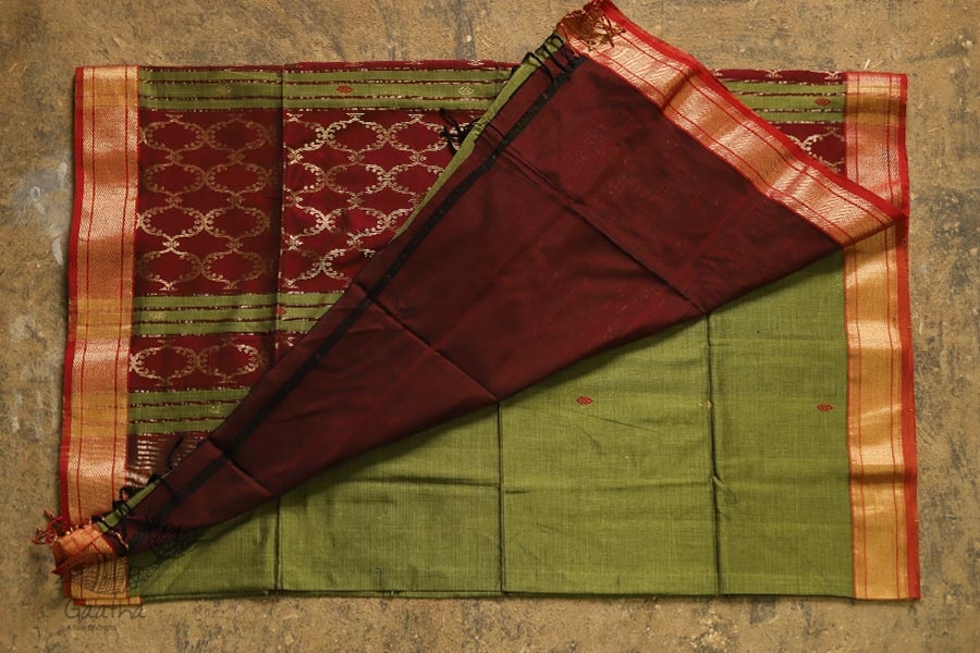 Ojovati ❢ Maheshwari ❢ Cotton Saree with Zari Border ❢ 24