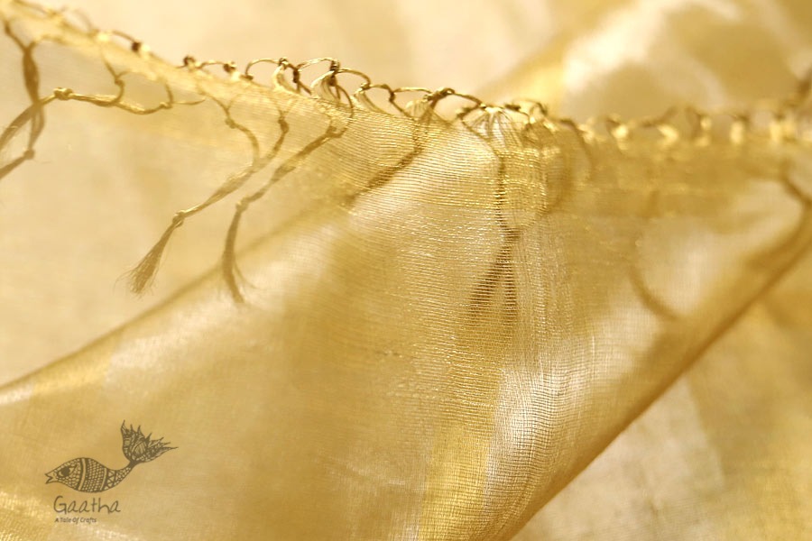 Ojovati ❢ Maheshwari ❢ Full Tussar Saree with Silver & Golden Weaving ❢ 25