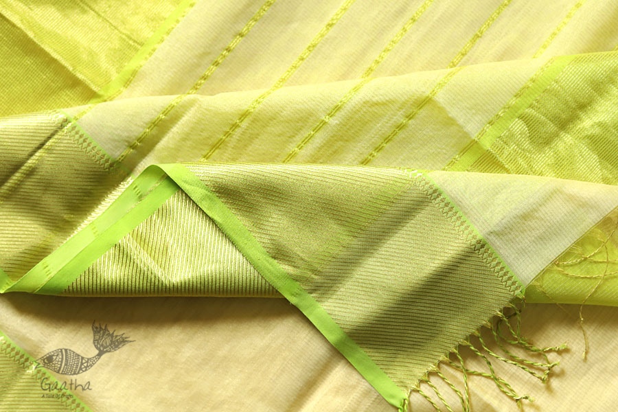 Ojovati ❢ Maheshwari ❢ Cotton with Zari Border Saree ❢ 6