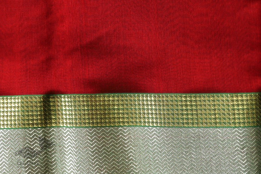 Ojovati ❢ Maheshwari ❢ Cotton Silk Saree with Zari Border ❢ 7