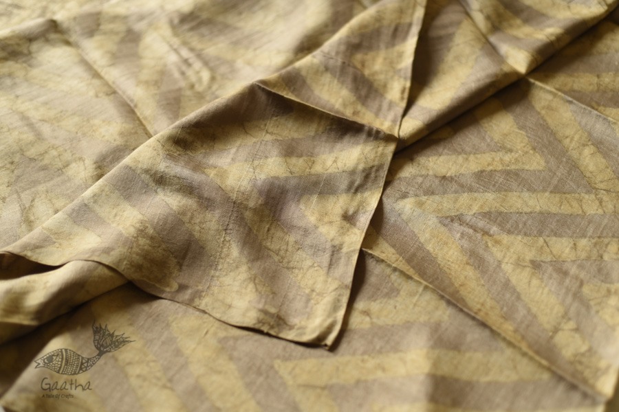 Natural Color . Pure Silk Saree - Light Coffee Color 