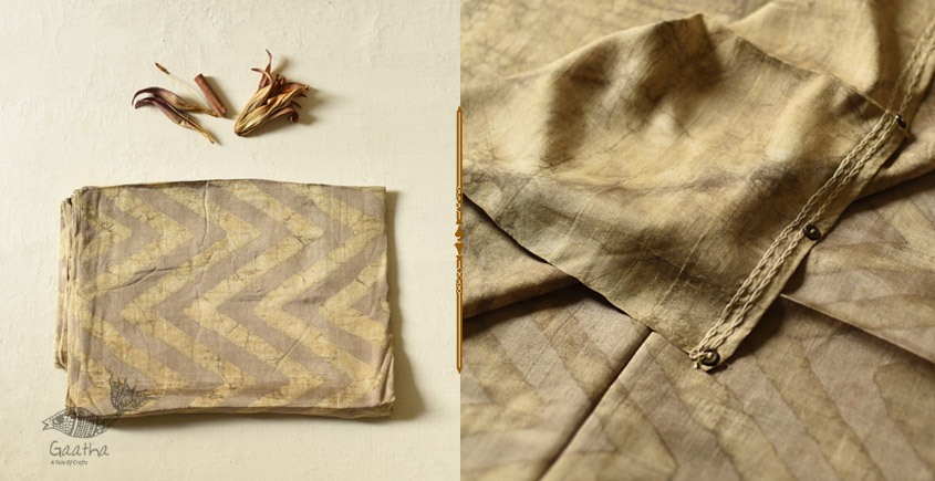Natural Color . Pure Silk Saree - Light Coffee Color 